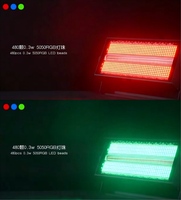 Projecteur Stroboscopique 400W RGB Blanc Chaud Blanc Froid 60+100 Segments Contrôle DMX512 IP33 CRI90 Lumière de Scène LED pour DJ Bar Événements Son et Lumière