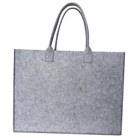 Sac fourre-tout en feutre avec logo personnalisé, réutilisable, écologique, grande capacité, sac à main pour la promotion des achats, cadeau, sac à main en feutre pliable