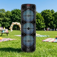 Altavoz Inalámbrico Cilíndrico ABS-8305, Portátil, Audio Estéreo 360, Luz RGB, para Fiestas al Aire Libre, Logotipo Personalizado de Fábrica, Nombre BT Personalizado en 7 Días