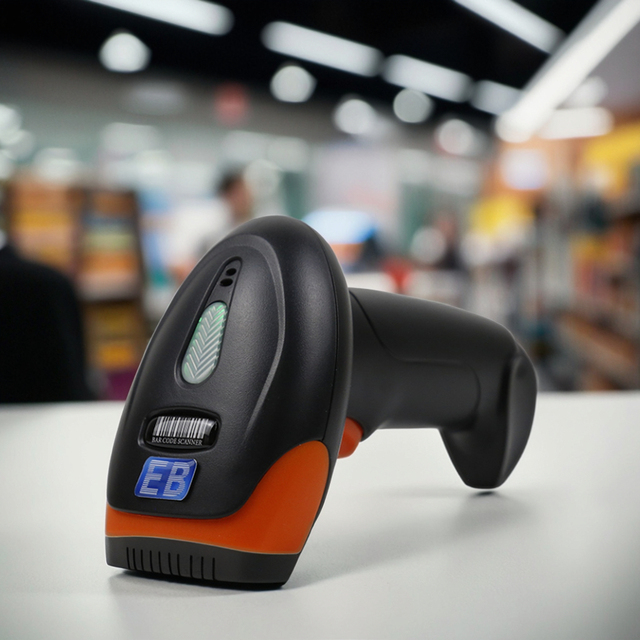 HBS-200W Wireless 2D Barcode Scanner 2.4G QR Code Reader Mobile Screen Scanning for Retail POS Warehouse Logistics