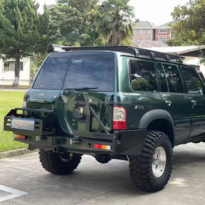 Porte-bagages de toit en aluminium robuste 4x4 tout-terrain pour Nissan Patrol Y61 2005+ Cadre de toit pour le transport de bagages, de <span class=keywords><strong>camping</strong></span>-car, de plateforme pour le <span class=keywords><strong>camping</strong></span> - Product Image 1