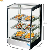 Fourniture d'usine table électrique top boulangerie pâtisserie chauffe-plats vitrine sur le comptoir