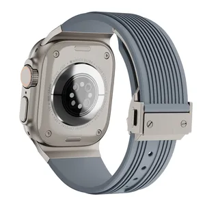 Braccialetto di metallo serie 9 Smart Watch cinturino 45mm orologio colorato in gomma morbida serie di orologi di lusso 3 42mm schermo 115mm