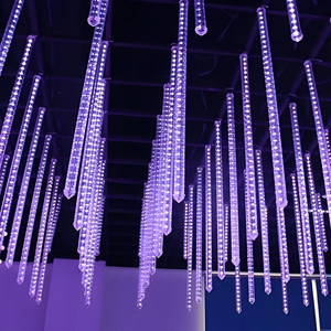 Luces LED de Lluvia de Meteoros para Jardín, Tubos Digitales RGB 3D con Efecto Meteorito, Programables DMX512 SMD5050 RGB de 16 Píxeles, Impermeables IP68 para Exteriores - Product Image 3