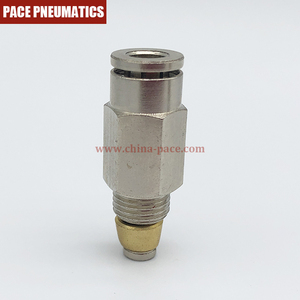 อุปกรณ์นิวเมติกแอร์ด้ายเมตริกประทับตราคู่กดเพื่อเชื่อมต่อวาล์วตรวจสอบแรงดันสูง - Product Image 5