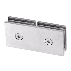 Abrazadera para Puerta de Vidrio, Acero Inoxidable Cepillado, Rectangular, Montaje en Pared, Accesorio de Baño - Product Image 1