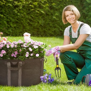 กระเป๋าผ้าสักหลาดขนแกะสักหลาดสำหรับปลูกต้นไม้ - Product Image 5