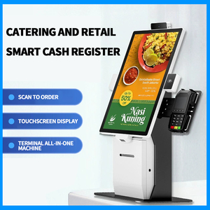 Kiosque <span class=keywords><strong>de</strong></span> commande automatique <span class=keywords><strong>à</strong></span> écran tactile <span class=keywords><strong>de</strong></span> 21,5 pouces pour restaurants, fonctionnalité SDK interactive Windows en option, <span class=keywords><strong>lecteur</strong></span> <span class=keywords><strong>de</strong></span> codes-barres - Product Image 2