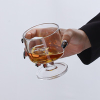 Tasse à café et latte en verre, design moderne et épuré, sans poignée, sans couvercle, à pied bas ou haut, pour boissons spéciales