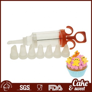 Douilles blanches en plastique de qualité alimentaire, pour pâtisserie, biscuits, décoration, moule à gâteaux, <span class=keywords><strong>pistolet</strong></span> à pâtisserie, 8 pièces - Product Image 3