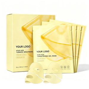 Mascarilla de Colágeno con Cúrcuma en Oferta, Mascarilla Facial de Biocolágeno con Ácido Kójico, Hidratante, OEM ODM - Product Image 1