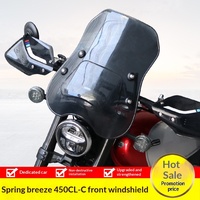 Nouveau pare-brise avant transparent 450CLC pour moto, accessoire de remplacement et de mise à niveau pour le marché secondaire, en polymère PC