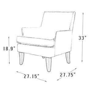 Moderne Klassieke Hedendaagse Club Stoel Stof Fauteuil Met Vintage Patroon - Product Image 4