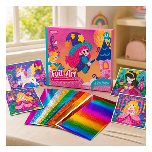Kit d'activités créatives ODM pour garçons : Ensemble d'autocollants arc-en-ciel pour l'image, développement de la coordination œil-main, idéal pour les voyages et les récompenses scolaires - Product Image 1