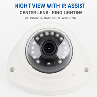 Caméra de recul dôme pour véhicule 1080P 170° IP69K étanche vision nocturne IR LED 12-24V PAL NTSC pour auto, camion, bus, flotte