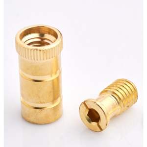 Anclaje de latón Swimcare para cubierta de piscina, 9/16 pulgadas de diámetro, 1.63 pulgadas de longitud, para instalación en terrazas de adoquines de hormigón, estilo industrial - Product Image 2