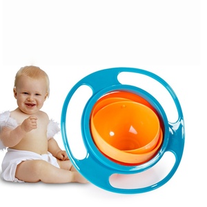 Nouveau <span class=keywords><strong>Bol</strong></span> Gyroscopique Magique pour Tout-Petits, Rotation à 360°, Anti-Éclaboussures et Anti-Déversement, pour l'Alimentation et les Collations - Product Image 2