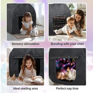 Therapy Toy Children Quiet Corner Play Pop up <strong>Sensory</strong> Blackout <strong>Tent</strong> Foldable Hide Healing <strong>Sensory</strong> <strong>Tent</strong> for Kids With Autism - Product Image 3