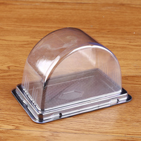 Vente directe d'usine pour boîte d'emballage de gâteau roulé suisse à usage unique, boîte à gâteau jetable pour la pâtisserie, boîte en plastique transparente