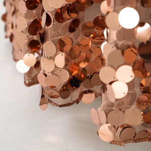 Hiện Đại 120 Inch Vòng Vàng Bạc 18 Mm Lớn Payette Sequin Khăn Trải Bàn Cho Đám Cưới Tổ Chức Sự Kiện Đảng Bảng Trang Trí - Product Image 2