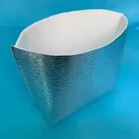 Benutzer definierte Einweg-Aluminium folien isolierung zum Mitnehmen Thermische Lebensmittel lieferung Verpackungs beutel Wärme isolierter Beutel für die Lieferung von Lebensmitteln