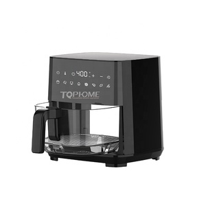 <span class=keywords><strong>Friteuse</strong></span> à air numérique 1350W 4,5L en verre borosilicate haute résistance, avec revêtement antiadhésif PTFE, protection contre la surchauffe et design moderne - Product Image 4
