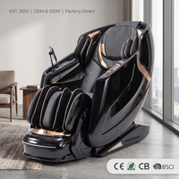 Fauteuil de massage corporel complet 2026 Nouvelle technologie Luxe Moderne Cuir PU Pression d'air Inclinable Shiatsu Zéro Gravité Chauffant Thaistretch