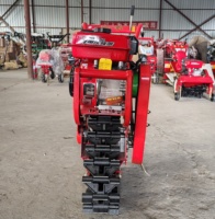 Motor de Gasolina Agrícola 170F/7HP, Tractor Micro Mini de Una Rueda con Cadena, Cultivador con Caja de Cambios