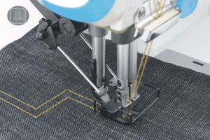 JACK 58750J <b>Sewing</b> <b>Machine</b> Computer Direct Drive Double Needle Lockstitch <b>Sewing</b> <b>Machine</b> JK-58750J-413E Good Condition - Product Image 4