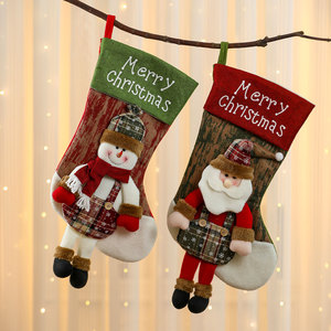 Chaussette de Noël extra large à suspendre, motif dessin animé, cadeau de Noël, décoration - Product Image 3