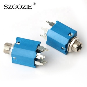 1/4 \ "שקע טלפון סטריאו שקע CK-6.35-630 PCB שקע מיקרופון 6.35 מ" מ 635 מ "מ - Product Image 6