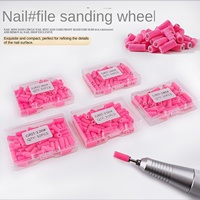 Vente en gros de bandes de ponçage pour ongles miniatures roses de haute qualité 3,0 mm 120 # 150 # 180 # 240 #   Outil de manucure pour retirer le vernis gel pour perceuse à ongles