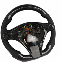 Volant personnalisé en fibre de carbone 3K brillant pour Alfa Romeo Giulia Stelvio, cuir perforé Nappa, volant de course