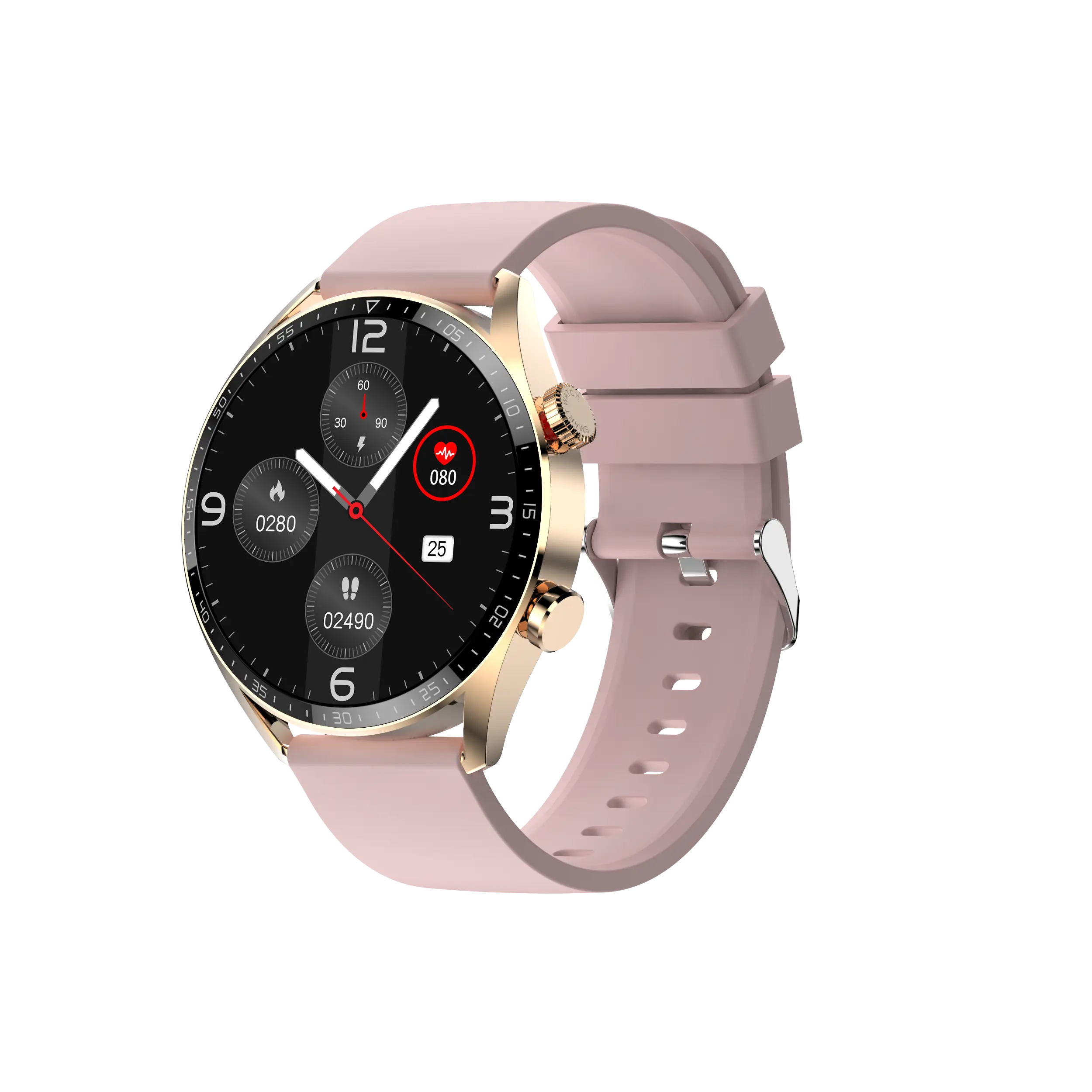 Montre intelligente pour femmes et hommes 2023 pouces OLED température corporelle BT Bracelet appel Smartwatch T60 nouveau 1.3