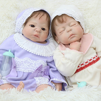 Poupée Reborn Artificielle en Silicone Solide de 55 cm (22 Pouces) Grandeur Nature, Réaliste, pour Enfants et Collectionneurs