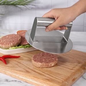 Prensa para Hamburguesas de Acero Inoxidable de Alta Calidad, Prensa Redonda para Hamburguesas, Accesorios para Asar, Herramientas de Cocina para Barbacoa, para Prensar Carne de Res - Product Image 2