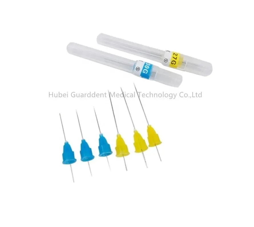 Medical Disposable Dental Anasesthesia Needle with Label 27G and 30G short or long size Support Customize