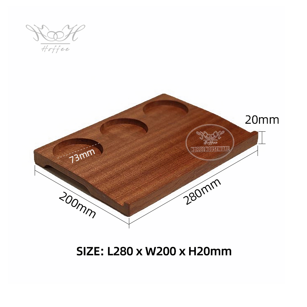 3-Cup Sapele Wood