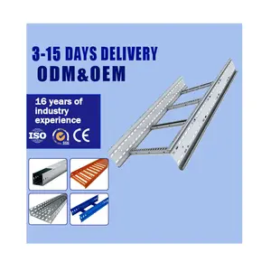 Heavy/Light Duty Steel Galvanized Electric Attic Ladder Cable Tray Weight Per Meter Portable Aluminium Cable Ladder Tray