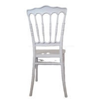 Chaise de salle à manger empilable en plastique, design moderne et élégant, avec dossier en forme de couronne, pour usage extérieur, bureau à domicile, salle de sport, salles à manger et patios