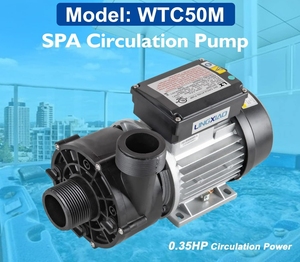 Bomba de Circulación <span class=keywords><strong>para</strong></span> SPA y <span class=keywords><strong>Jacuzzi</strong></span> WTC50M con Diseño Moderno, <span class=keywords><strong>Motor</strong></span> de Bomba LX de 0.35HP, 230V, Puerto de 1.5 Pulgadas - Product Image 2