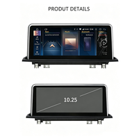 Autoradio Android 10.25 pouces avec CarPlay sans fil et Android Auto pour BMW X1/X2 EVO F48/F49, 8+128 Go, DSP, anti-reflet, 1920x720, 4G LTE