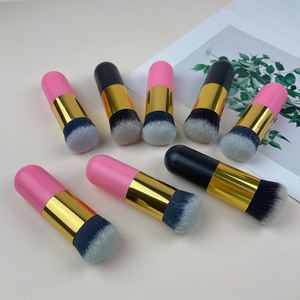 Mini brocha <span class=keywords><strong>de</strong></span> <span class=keywords><strong>maquillaje</strong></span> vegana sin crueldad <span class=keywords><strong>de</strong></span> tamaño <span class=keywords><strong>de</strong></span> viaje, cerdas sintéticas, rubor, polvo negro, brocha <span class=keywords><strong>para</strong></span> polvos prensados sueltos - Product Image 2