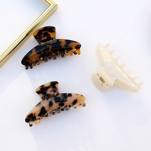 Bán Buôn Rùa Barrettes Celluloid Leopard Print Phụ Nữ Phụ Kiện Tortoiseshell Kẹp Tóc Cho Cô Gái - Product Image 1