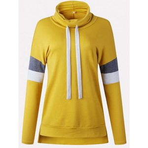 Nueva llegada personalizado impreso sudaderas con capucha de gran tamaño para las mujeres más tamaño sudaderas rayas Dropshoulder lavado con capucha bordada - Product Image 1