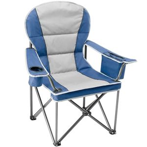 Chaise de camping pliante surdimensionnée, portable, pliable, pour extérieur, jardin, avec porte-gobelets, pour pelouse, plage, atelier, voyage - Product Image 1