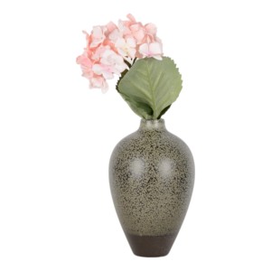 Vaso in Ceramica Rustica Texturizzata, Profilo Arrotondato Maculato, Decorazione per Casa, Soggiorno, Vaso Classico per Fiori - Product Image 2