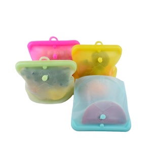 Reusable Silicone Sealed Bag Household Food Grade Refrigerator Storage Food Bag Silicone Fresh-keeping Ziplock bag