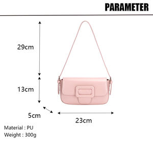 <span class=keywords><strong>Sac</strong></span> à bandoulière à rabat pour femme 2025 en cuir végétalien, design rétro français, petit <span class=keywords><strong>sac</strong></span> à <span class=keywords><strong>main</strong></span> tendance - Product Image 5