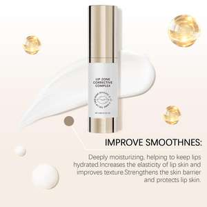 Anti Line Hydrate <b>Lip</b> <b>Serum</b> 15ml Oem Private Label Collagen <b>Plump</b> Smooth Vegan - Product Image 5